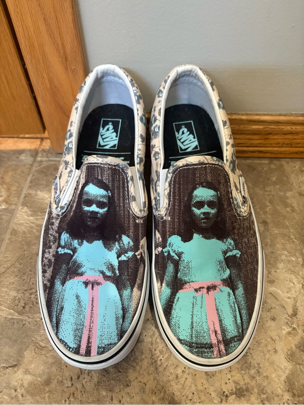 Vans Slip-On Sneakers Shining Twins
